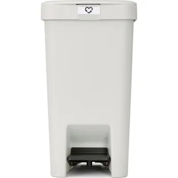 Odpadkový koš BRABANTIA - StepUp - Pedálový koš - 16 l - Světle šedá