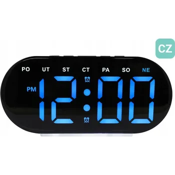 Budík Budík JVD modrý, 18 cm