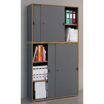 Obývací pokoj VCM Výsuvná skříň s 5 přihrádkami „Salia“ B100, antracitová 496918