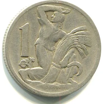ČESKOSLOVENSKO. 1 koruna 1930.