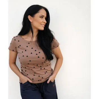Dámské toffee tričko les Velikost: M