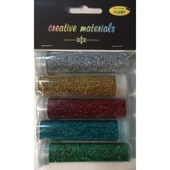 Set školních potřeb Brokat hologramowy 9g 5 kolorów