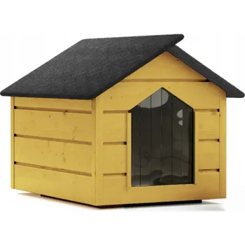 Bouda pro psa Zatepletá bouda pro psa XL 90x116x82 cm DECHLAND BP012 žlutá