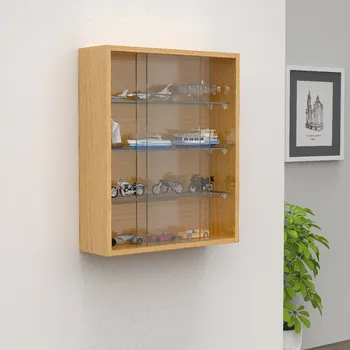 Komoda VCM Nástěnná vitrína „Drivalo M“, dub medový 497004