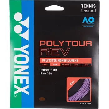Struna na výplet tenisové rakety Tenisový výplet Yonex Poly Tour Rev (12 m) Fialový (1.20 mm)