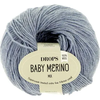 Příze Drops Baby Merino MIX 37 jeans modrá