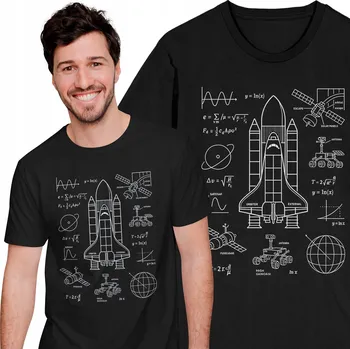 Pánské tričko Pánské Tričko s potiskem Blueprint Space NASA SpaceX Rocket