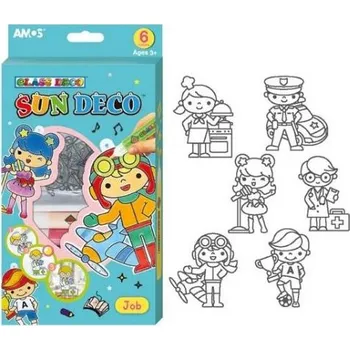 Speciální výtvarná barva Barvy na sklo sada 6 ks 6422 10,5 ml + 6 sklíček PROFESE