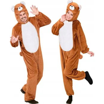 Karnevalový kostým Zábavný KOSTÝM Kostým medvěda S Kapucí M/L