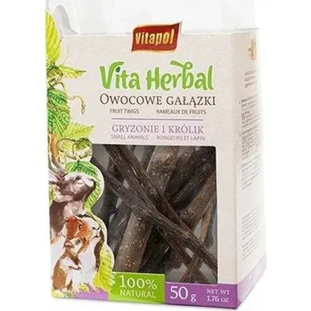 Krmivo pro hlodavce Vitapol Vita Herbal Pamlsek pro hlodavce a králíky Ovocné větvičky 50 g