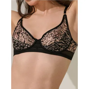 Podprsenka Sinsay - Polovyztužená podprsenka - černá - 861EO-99X - 861EO-99X-70C