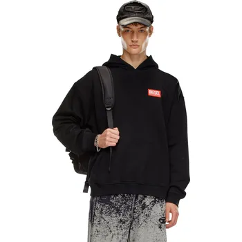 Pánská mikina MIKINA DIESEL S-BOXT-HOOD-LAB SWEAT-SHIRT BLACK 1