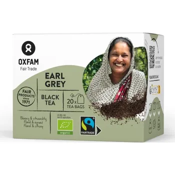Čaj Oxfam Fair Trade Bio černý čaj Earl Grey ze Šrí Lanky, sáčky 20 x 1,8 g