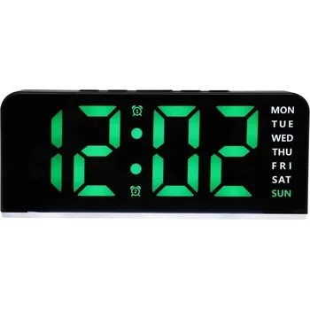 Budík BUDÍK JVD SB8033.2 ČERNÝ ALARM TEPLOMĚR PODSVÍCENÍ DATUM