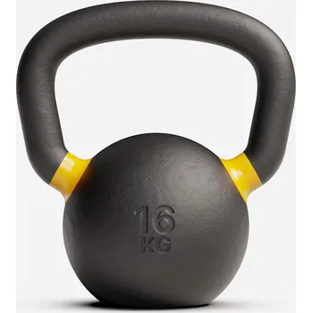 CORENGTH Kettlebell na kruhový trénink a posilování řada Pro 16 kg BEZBARVÁ|ČERNÁ