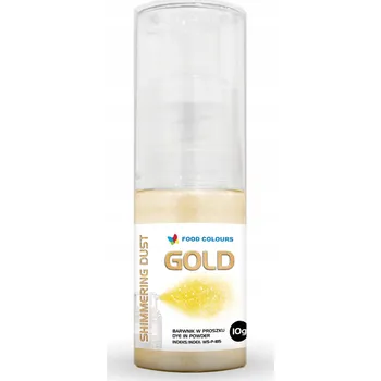 Potravinářské barvivo Barvivo v prášku Food Colours 10 g 10 ml ZLATÉ