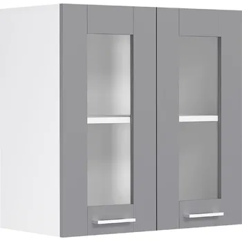 Obývací pokoj VCM Nástěnná skříňka ze skla 80 cm „Colura“, antracitová 496627