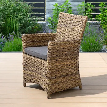 Zahradní sestava Zahradní křeslo z technorattanu a se sedákem Arlette Cappuccino PATIO