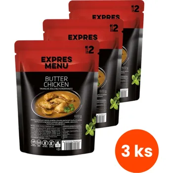 Speciální výživa Zvýhodněný balíček 3 ks Expres Menu Butter chicken 600 g