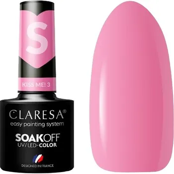Lak na nehty CLARESA KISS ME 3 HYBRIDNÍ LAK MLÉČNĚ RŮŽOVÝ