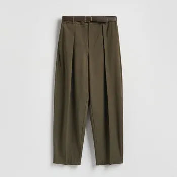 Dámské kalhoty Reserved - Kalhoty s páskem - zelená - 096JL-87X - 096JL-87X-XL