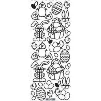 Set školních potřeb Stiker ażurowy 389 10x23cm złoty