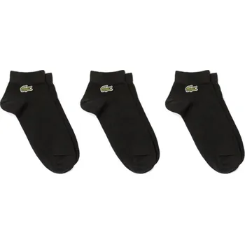 Pánská móda Ponožky Lacoste SPORT Low-Cut Cotton Socks 3P Černý (43-46)