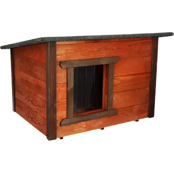 Bouda pro psa Zatepletá bouda pro psa M 66x51x60 cm DECHLAND BP02 mahagon