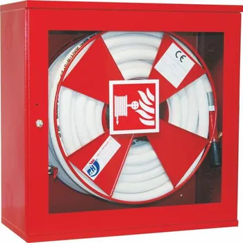 Hydrantová skříň Pavliš a Hartman, Hydrantový systém s hadicí D25 -30bm - prosklená dvířka - proudnice ekv.10 - ČERVENÁ, svv 012/C