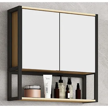 Koupelnový nábytek VCM Zrcadlová skříňka „Edino“, dub medový 497067