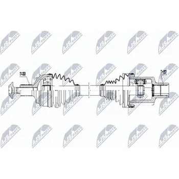 Poloosa kola Hnací hřídel - poloosa NTY NPW-ME-062