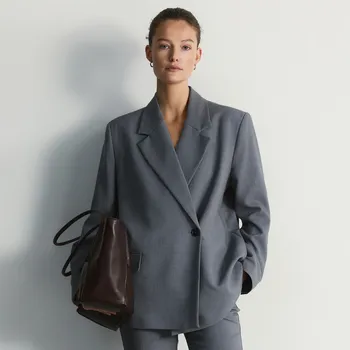 Reserved - Sako s příměsí viskózy - tmavě šedá - 144IS-90M - 144IS-90M-L