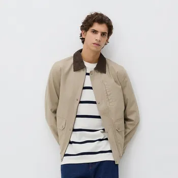 Dámský kabát Reserved - Bunda s límcem - béžová - 458HR-80X - 458HR-80X-M