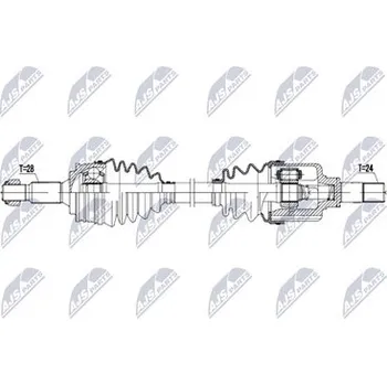 Hnací hřídel - poloosa NTY NPW-PE-131