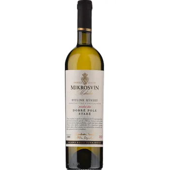 Mikrosvín Mikulov Traditional line Ryzlink rýnský Staré pole 2022 pozdní sběr