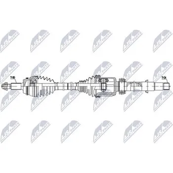 Poloosa kola Hnací hřídel - poloosa NTY NPW-TY-253