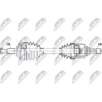 Hnací hřídel - poloosa NTY NPW-RE-269