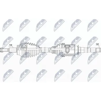 Poloosa kola Hnací hřídel - poloosa NTY NPW-CH-031