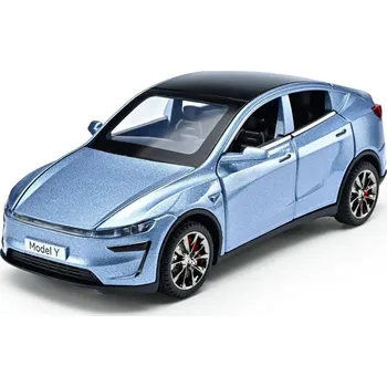 autíčko Model auta Tesla Model Y Juniper 1:32 Modrá