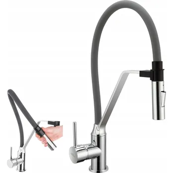 Vodovodní baterie Kuchyňská stojánková baterie Invena Terra šedá