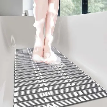Protiskluzová podložka Protiskluzová sprchová/vanová podložka 90x40 cm Šedo-bílá