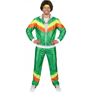Karnevalový kostým Funny Fashion Pánský kostým Retro teplákovka zelená 52-54