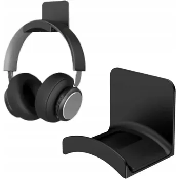 Věšák DRŽÁK VĚŠÁK HÁK NA SLUCHÁTKA OVLADAČ PŘILEPNÝ SAMOLEPICÍ ČERNÝ PEVNÝ