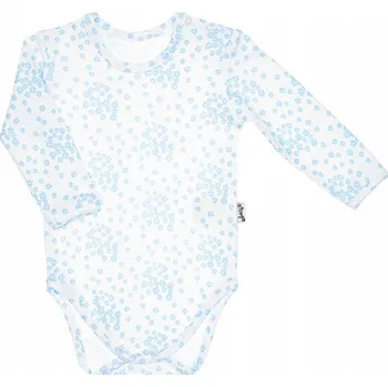 Kojenecký body Dívčí body s dlouhým rukávem s květinovým vzorem Nicol, vel. 68