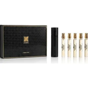 Unisex parfém Fragrance Du Bois Travel Set Fashion Capitals Collection dárková kazeta: parfém New York Intense 7,5 ml + parfém London Spice 7,5 ml + parfém New York 5th Avenue 7,5 ml + parfém Milano 7,5 ml + parfém Voyage a Paris 7,5 ml unisex