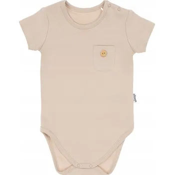 Kojenecký body Chlapecké body s krátkým rukávem béžové Nicol, vel. 86