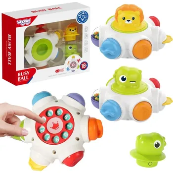 Dětské zboží Baby kosmická raketa aktivit woopie – edukační kostka senzorická 6v1
