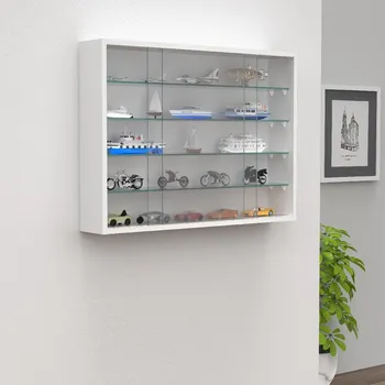 Komoda VCM Nástěnná vitrína „Drivalo L“, bílá 497006