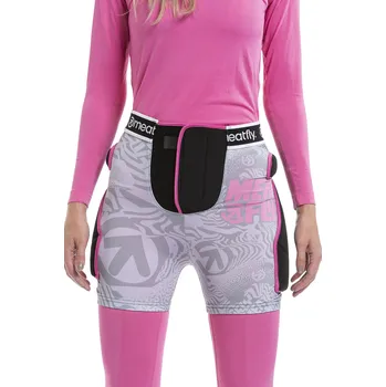 Meatfly Norris chránič kostrče růžový/šedý XL