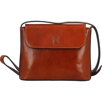 Kabelka Trendy dámská kožená crossbody kabelka Rodriggo, koňaková